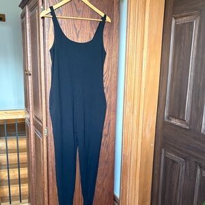 Smash + Tess Black Sleeveless Scoop-Neck Jumpsuit